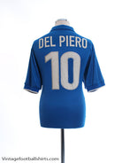 1997-98 Italy Home Shirt Del Piero #10 L Football Shirt