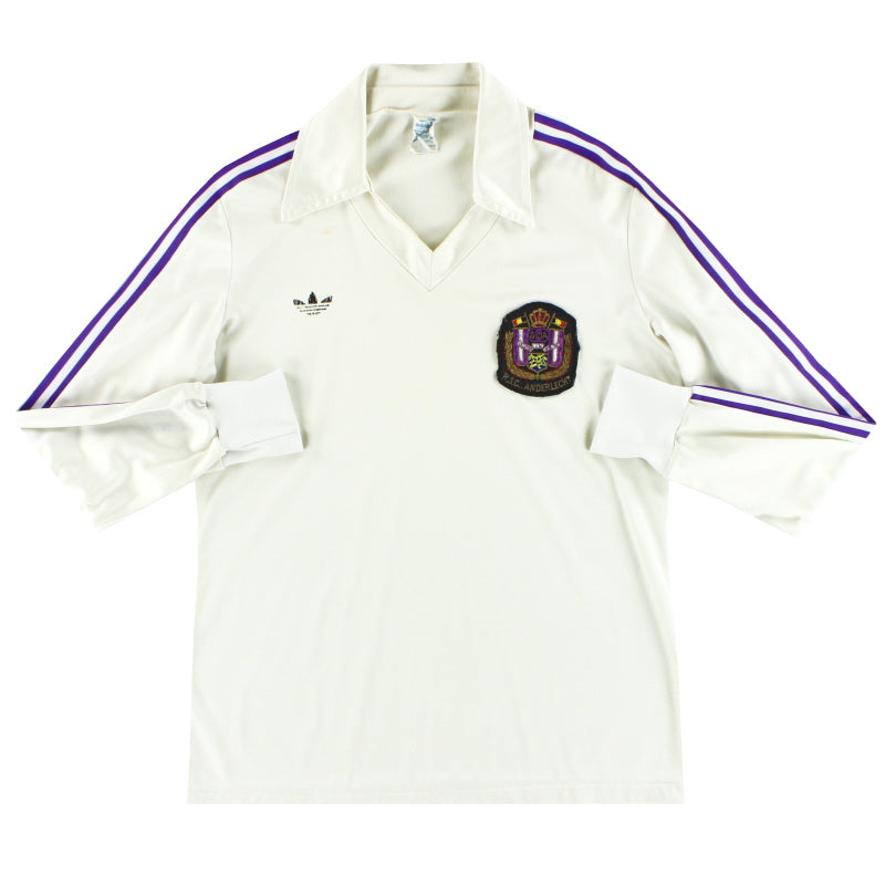 1970-71 Anderlecht adidas Home Shirt L/S M Football Shirt