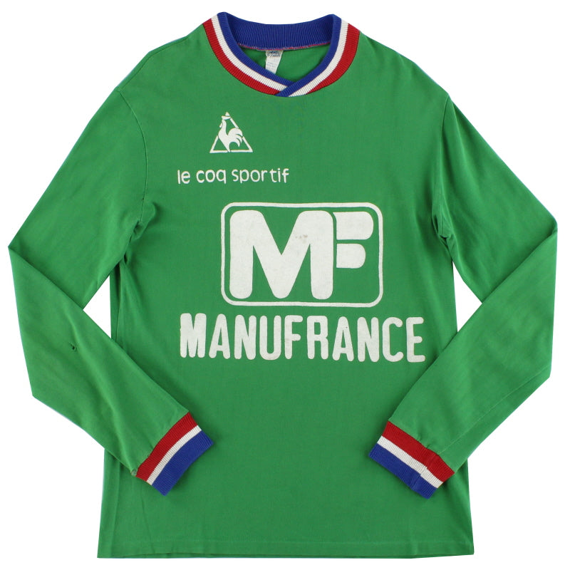 1975-76 Saint Etienne Le Coq Sportif Home Shirt L/S S Football Shirt