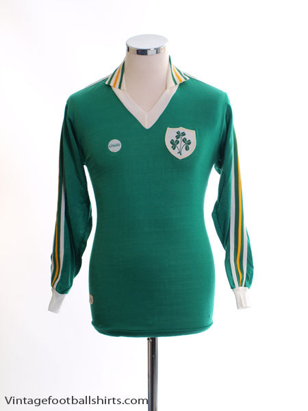 1978-83 Ireland Match Issue Home Shirt #17 L/S M Football Shirt