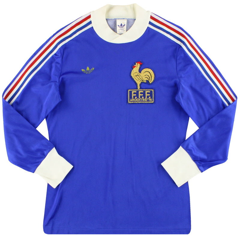 1978 France adidas 'Argentine '78' Home Shirt L/S S Football Shirt