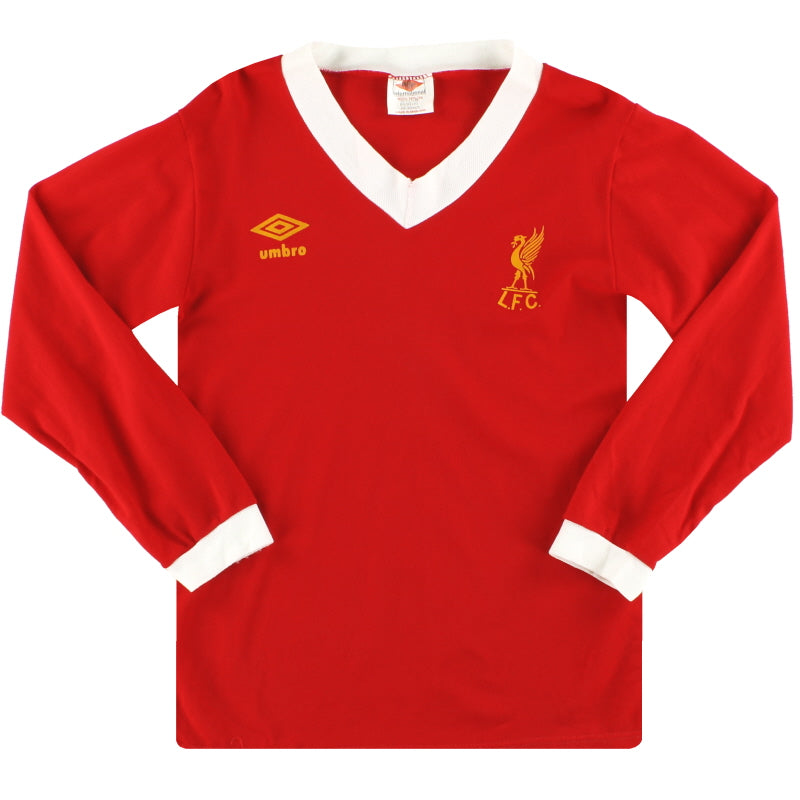 1979-82 Liverpool Umbro Home Shirt L/S *Mint* S Football Shirt