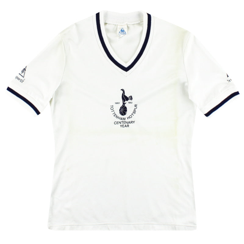 1981-82 Tottenham Le Coq Sportif 'Centenary' Home Shirt L.Boys Football Shirt