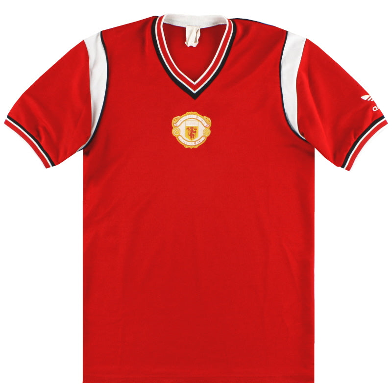 1984-86 Manchester United adidas Home Shirt M Football Shirt