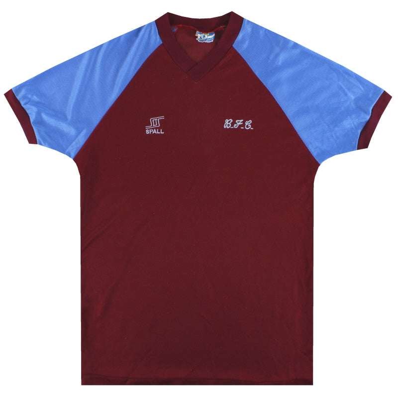 1984-87 Burnley Spall Home Shirt XL M/L Football Shirt