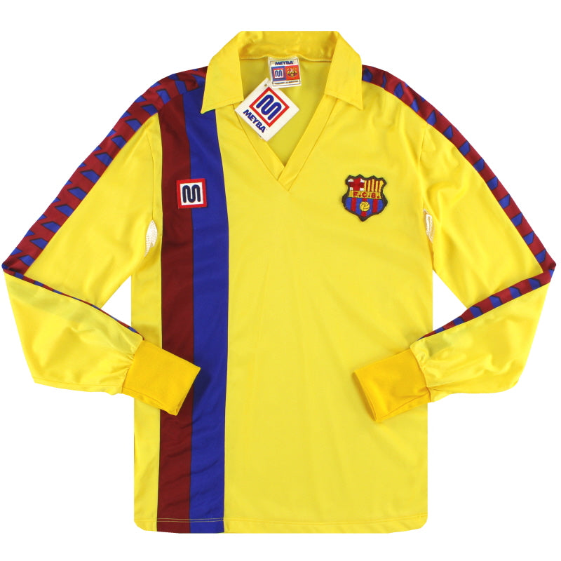 1984-89 Barcelona Meyba Away Shirt *w/tags* L/S XS Football Shirt