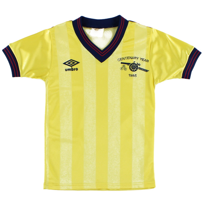 1985-86 Arsenal Centenary Away Shirt S.Boys Football Shirt