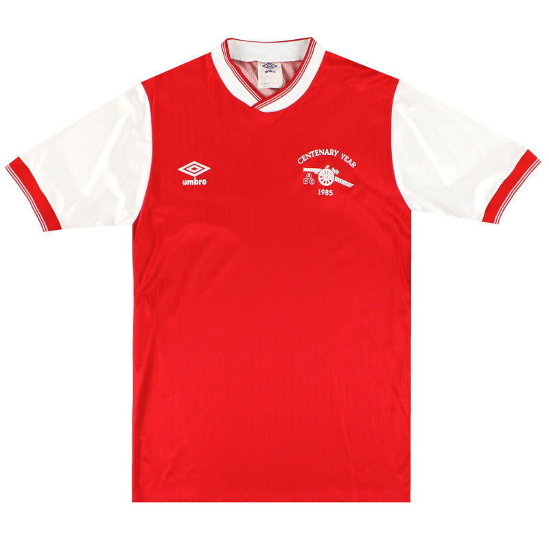 1985-86 Arsenal Umbro Centenary Home Shirt M Football Shirt