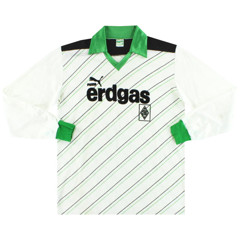 1985-87 Borussia Monchengladbach Puma Home Shirt L/S XS Football Shirt