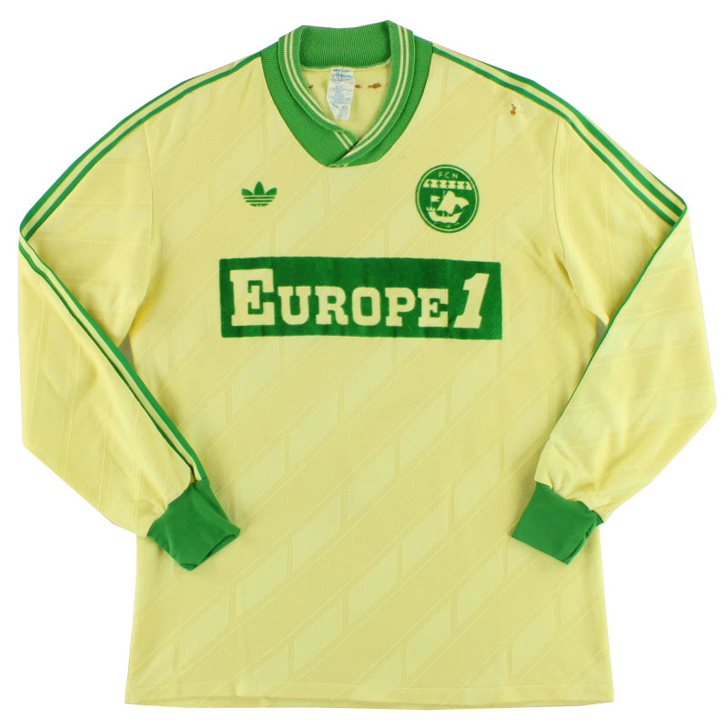 1985-87 Nantes adidas Home Shirt L/S M Football Shirt