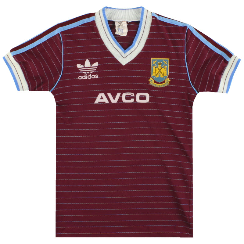 1985-87 West Ham adidas Home Shirt L.Boys Football Shirt