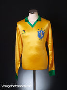 1986-87 Brazil Home Zico Shirt #10 L Football Shirt