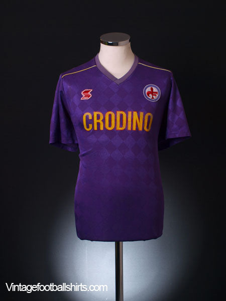 1986-87 Fiorentina Home Shirt L Football Shirt