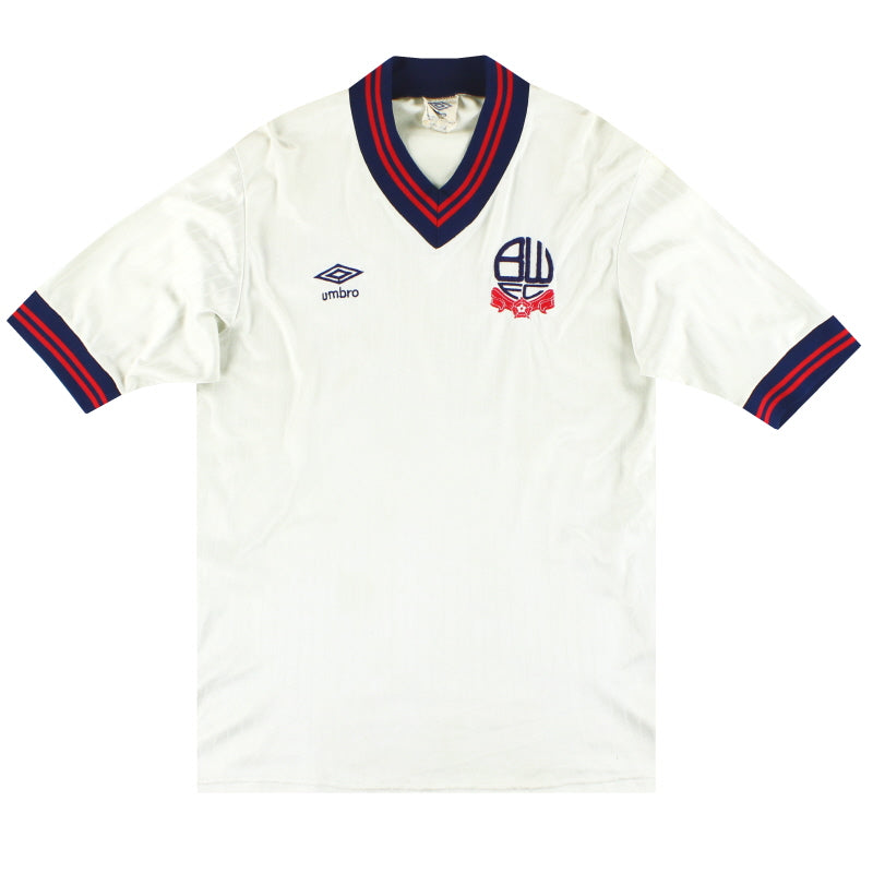 1986-88 Bolton Umbro Player Issue Home Shirt L Football Shirt