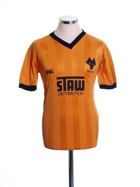 1986-88 Wolves Home Shirt L Football Shirt