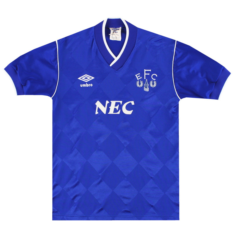 1986-89 Everton Umbro Home Shirt S Football Shirt