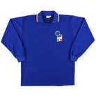 1986-90 Italy Diadora Player Issue Home Shirt #16 L/S L Football Shirt