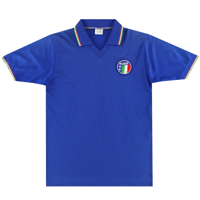 1986-90 Italy Diadora Player Issue Home Shirt #15 M Football Shirt