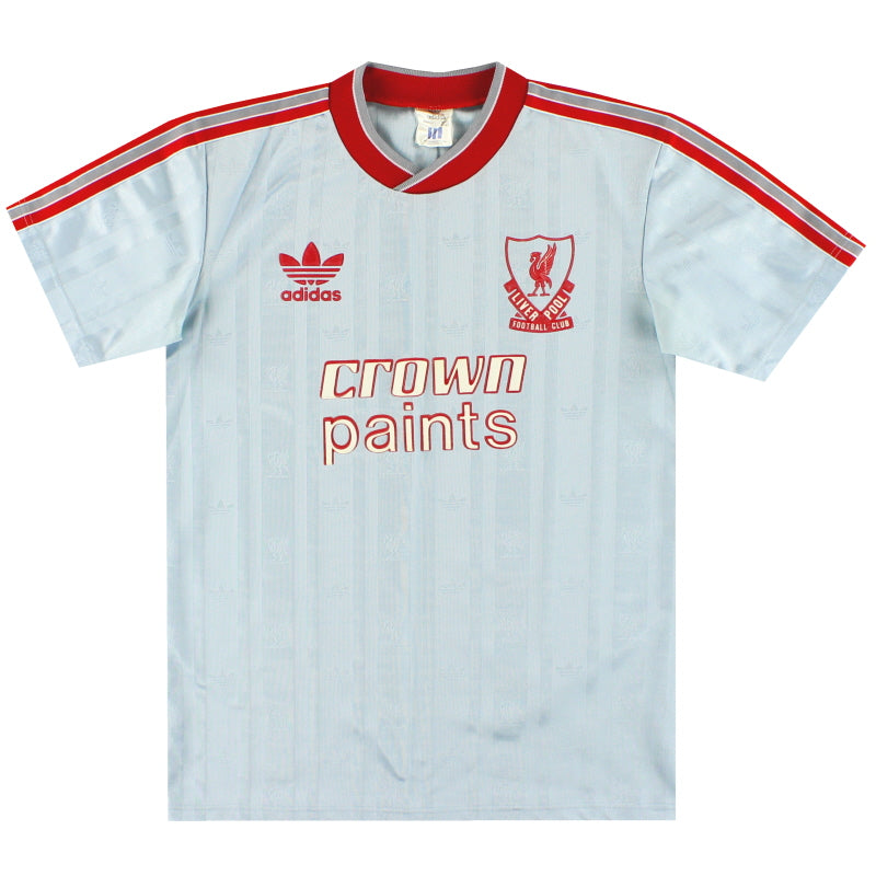 1987-88 Liverpool adidas Away Shirt S Football Shirt