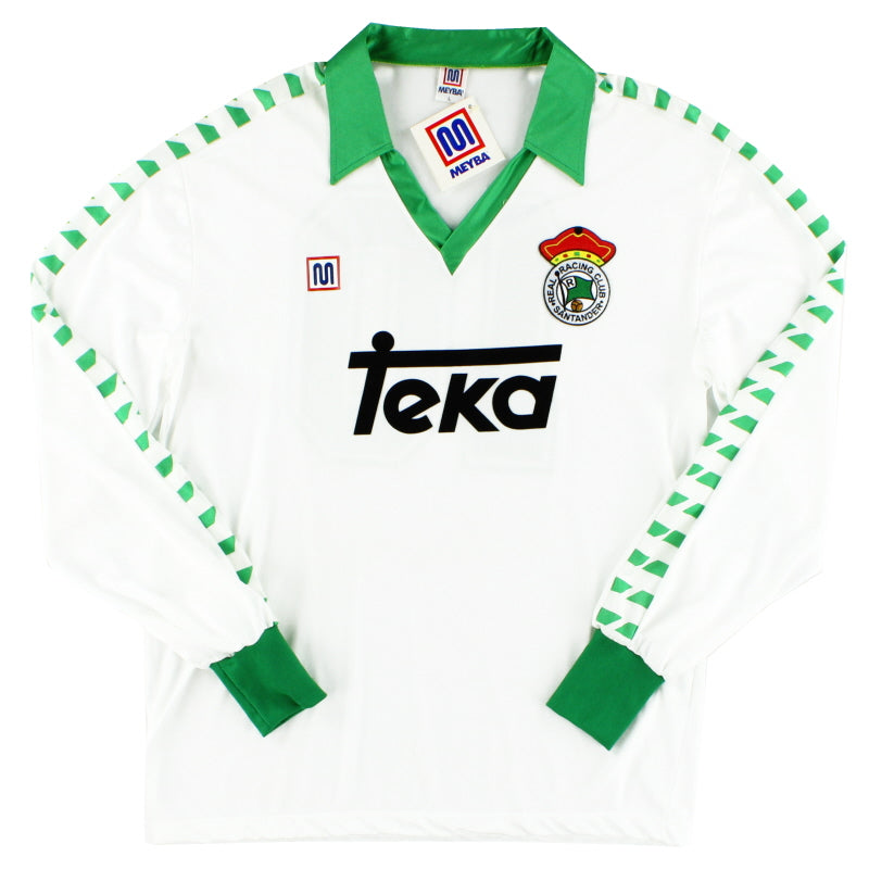 1987-88 Racing Santander Player Issue Home Shirt #10 L/S *w/tags* L Football Shirt