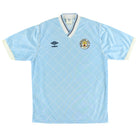 1987-89 Manchester City Umbro Home Shirt L Football Shirt