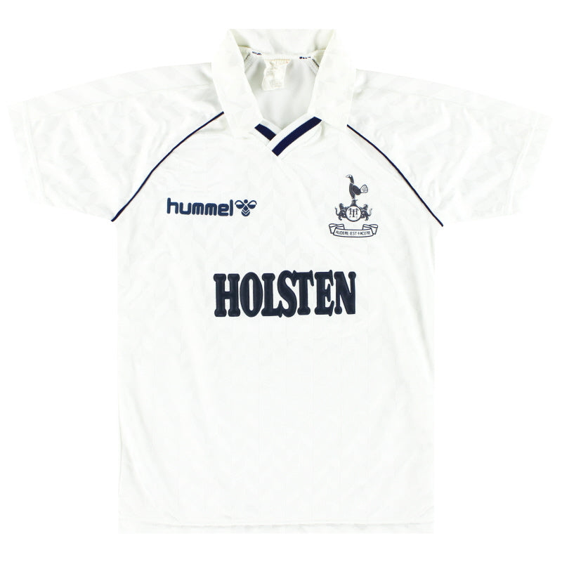 1987-89 Tottenham Hummel Home Shirt L.Boys Football Shirt