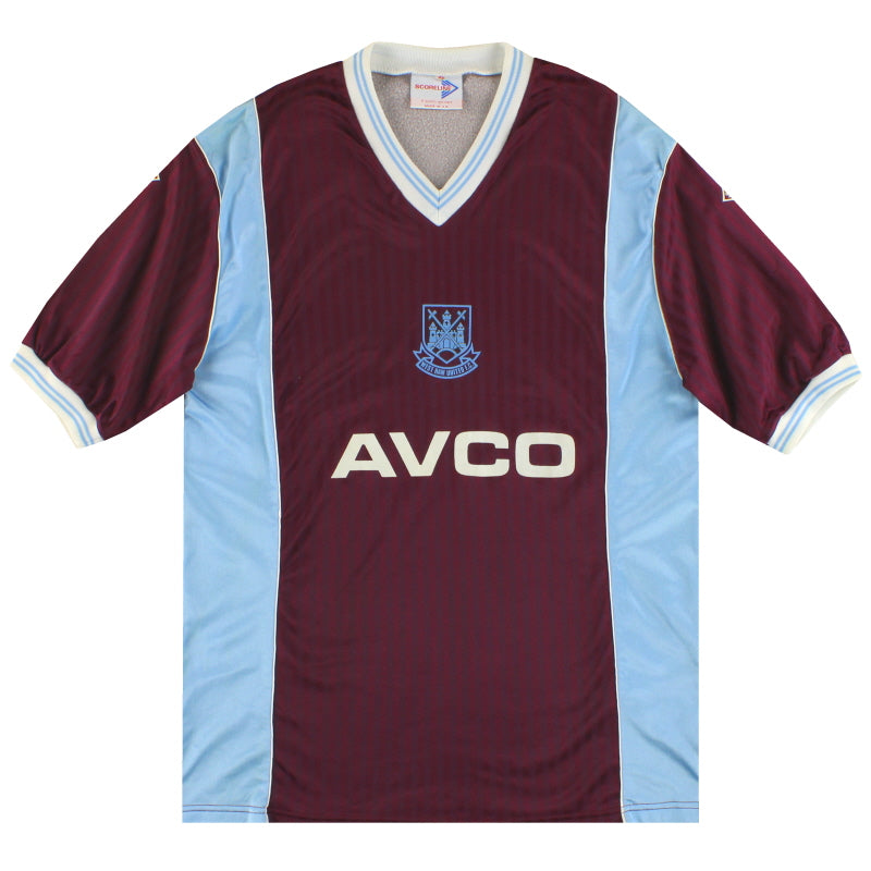 1987-89 West Ham Home Shirt XL Football Shirt