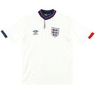 1987-90 England Umbro Home Shirt S Football Shirt