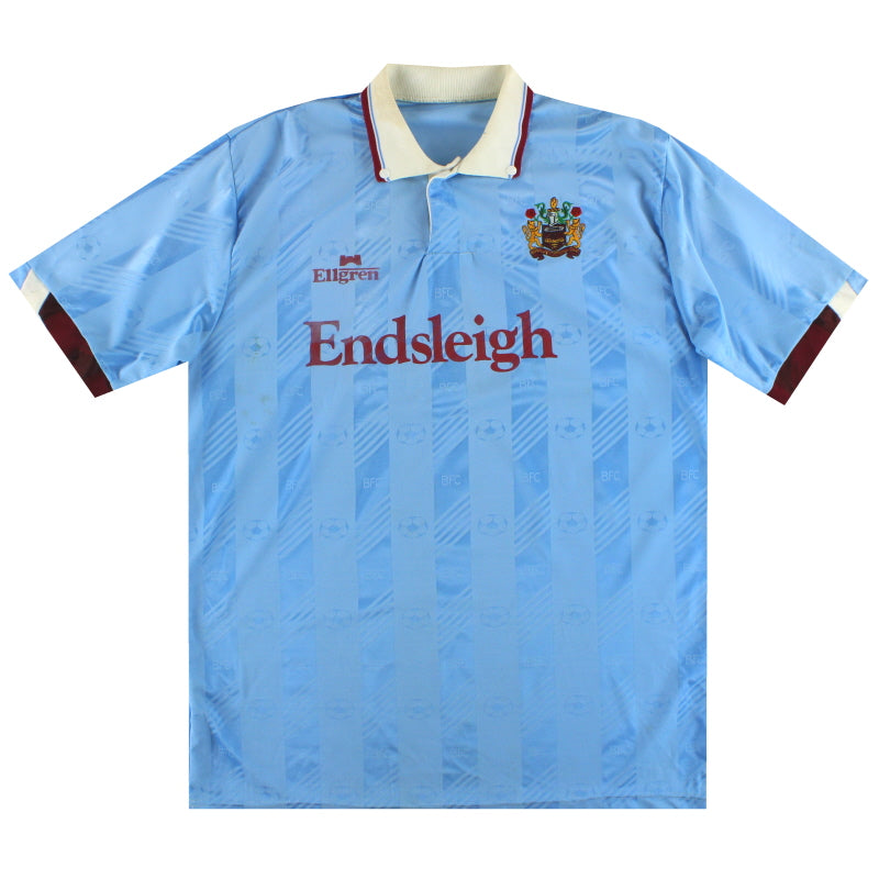 1988-89 Burnley Away Shirt L Football Shirt