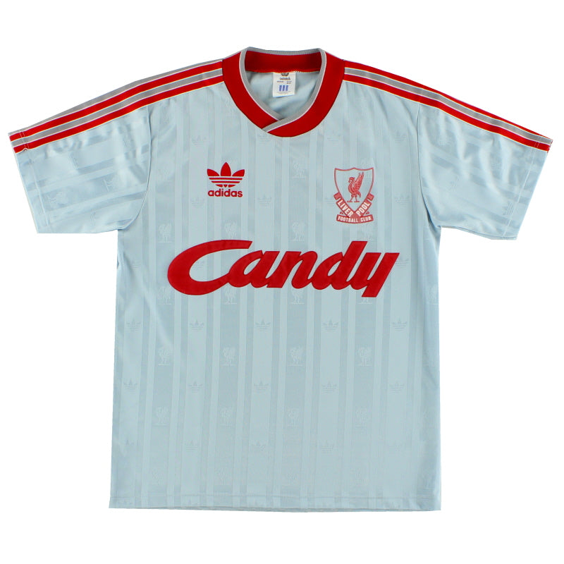 1988-89 Liverpool adidas Away Shirt S Football Shirt