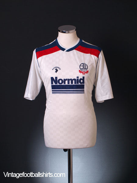 1988-90 Bolton Home Shirt L Football Shirt