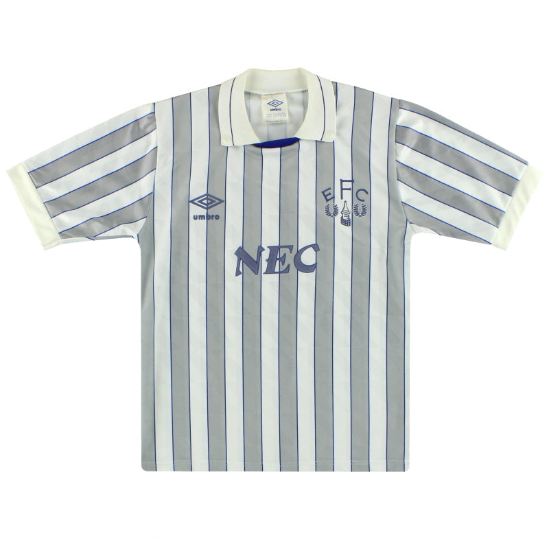 1988-90 Everton Umbro Away Shirt L.Boys Football Shirt