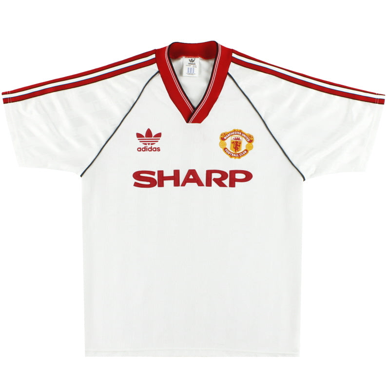 1988-90 Manchester United adidas Away Shirt M/L Football Shirt