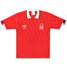 1988-90 Nottingham Forest Umbro Home Shirt L.Boys Football Shirt