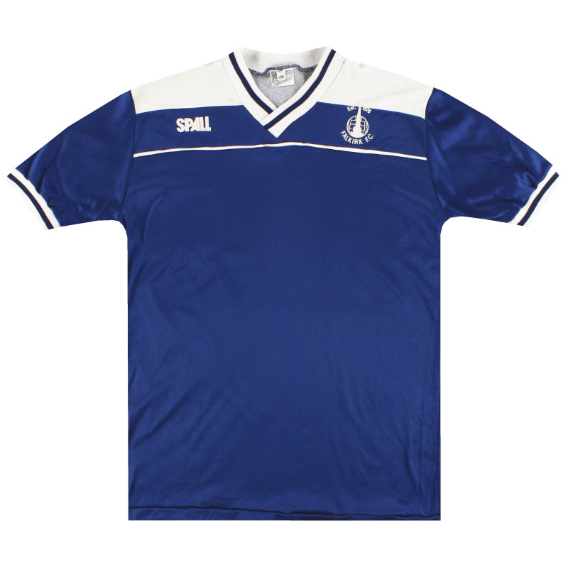 1989-90 Falkirk Spall Home Shirt *Mint* L Football Shirt