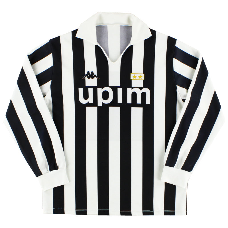 1989-90 Juventus Kappa Home Shirt L/S L Football Shirt