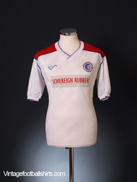 1989-90 Stockport County Home Shirt L Football Shirt