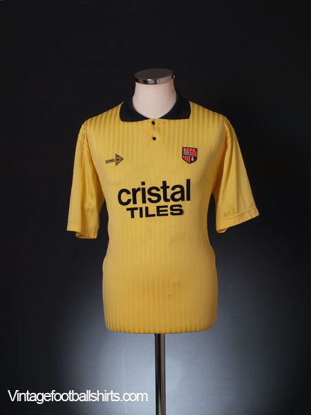 1989-90 Stoke City Away Shirt L Football Shirt