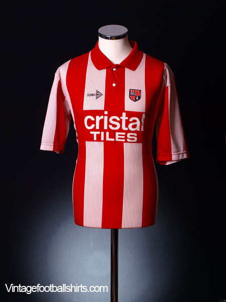 1989-90 Stoke City Home Shirt XL Football Shirt