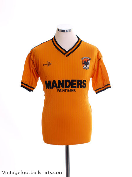 1989-90 Wolves Home Shirt M Football Shirt