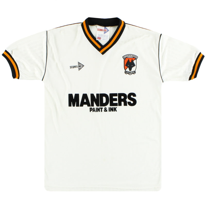 1989-90 Wolves Scoreline Away Shirt S Football Shirt