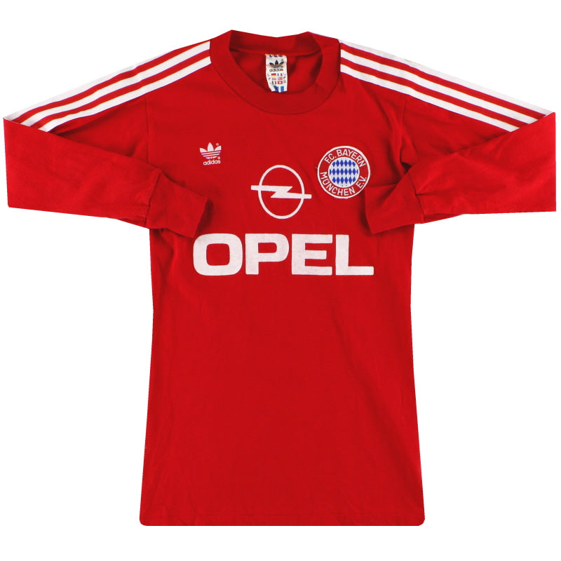 1989-91 Bayern Munich adidas Home Shirt L/S S Football Shirt