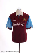 1989-91 Burnley Home Shirt L Football Shirt