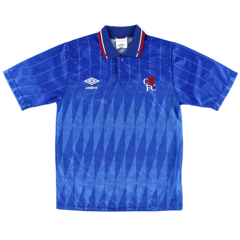 1989-91 Chelsea Umbro Home Shirt S.Boys Football Shirt