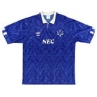 1989-91 Everton Umbro Home Shirt L Football Shirt