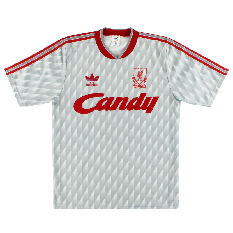 1989-91 Liverpool adidas Away Shirt L.Boys Football Shirt