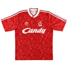 1989-91 Liverpool adidas Home Shirt M/L Football Shirt