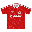 1989-91 Liverpool adidas Home Shirt S.Boys Football Shirt