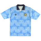 1989-91 Manchester City Umbro Home Shirt S Football Shirt