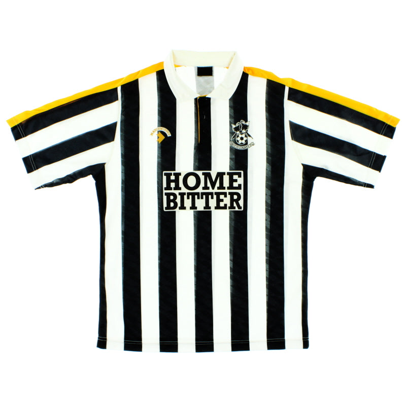 1989-91 Notts County Home Shirt L Football Shirt